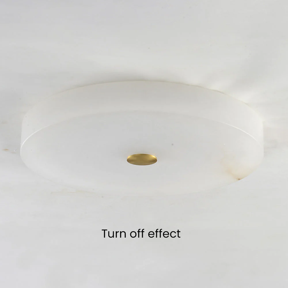 Marble White Flush Mount Ceiling Light - Image 12