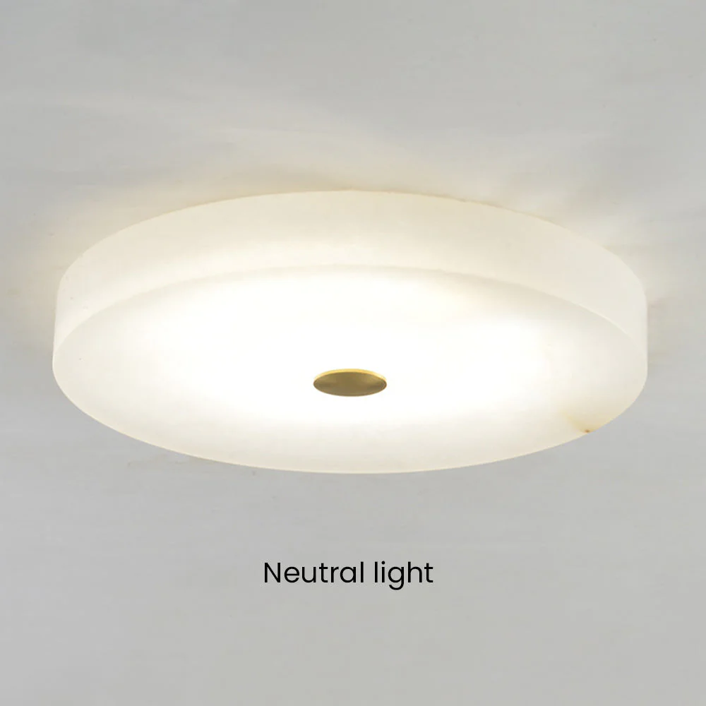 Marble White Flush Mount Ceiling Light - Image 13