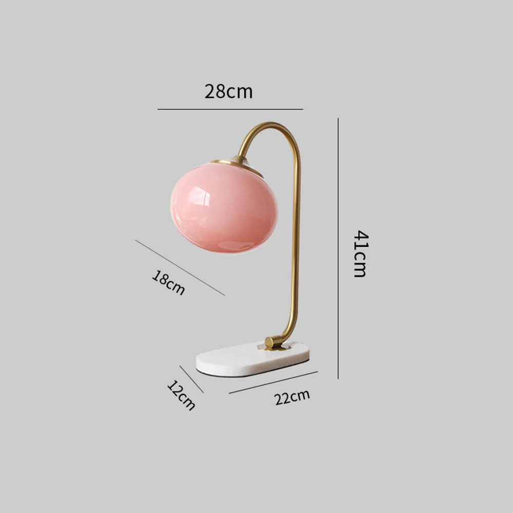 Marshmallow Metal Glass Table Lamp - Image 6