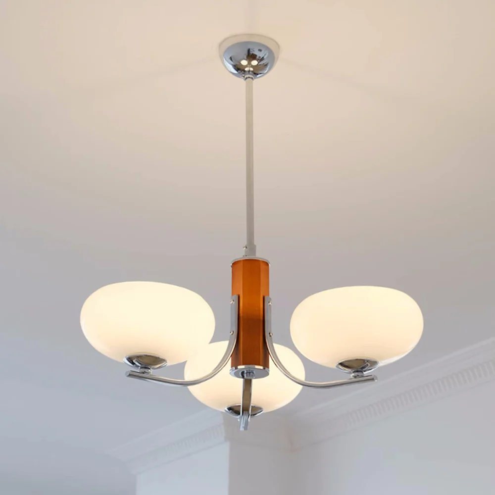 Medieval Bauhaus Solid Wood Chandelier