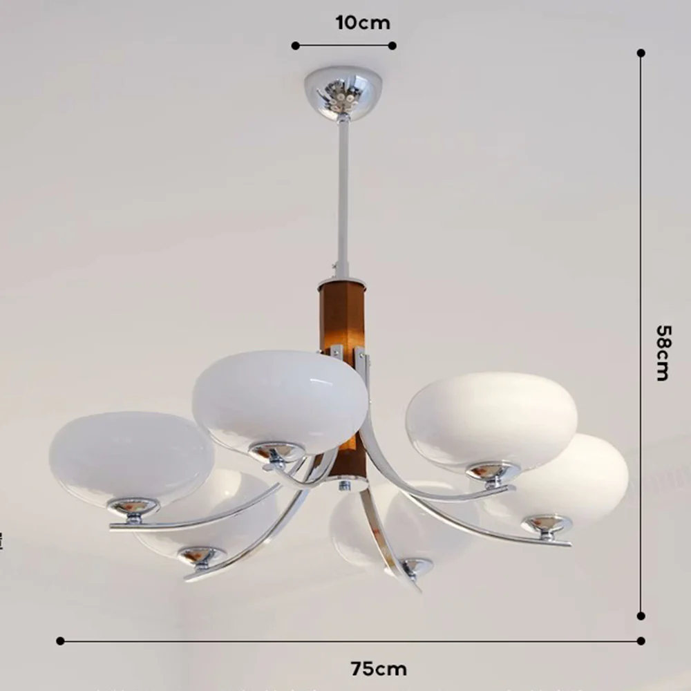 Medieval Bauhaus Solid Wood Chandelier - Image 11