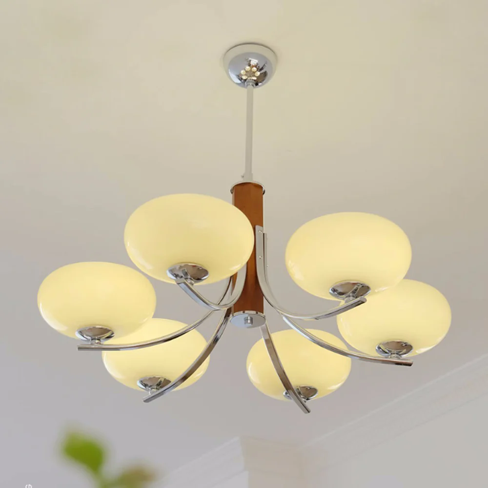 Medieval Bauhaus Solid Wood Chandelier - Image 12