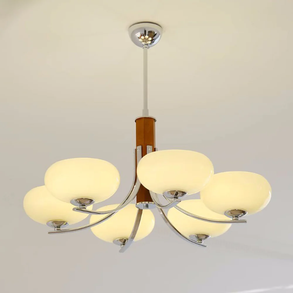 Medieval Bauhaus Solid Wood Chandelier - Image 13