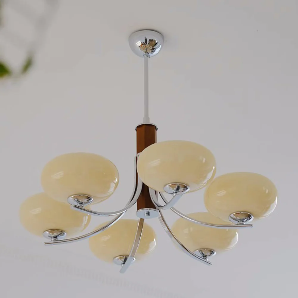 Medieval Bauhaus Solid Wood Chandelier - Image 14