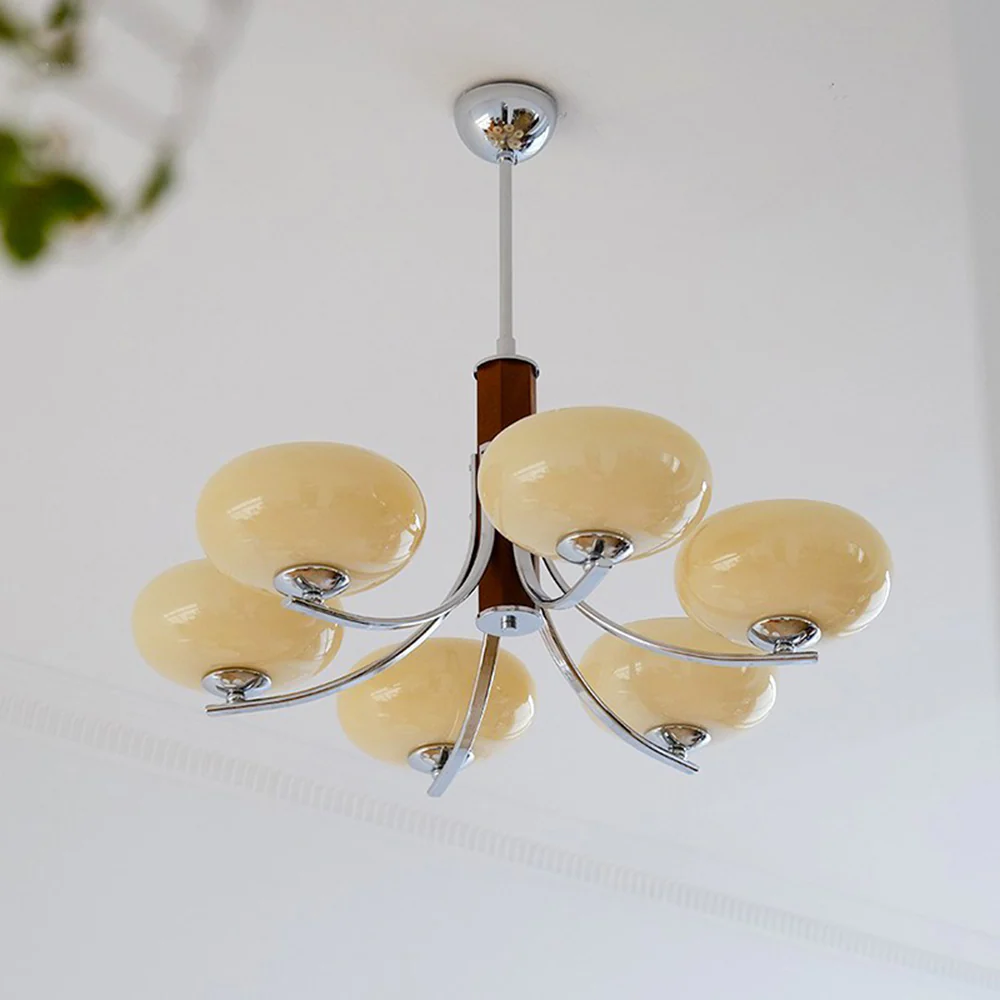 Medieval Bauhaus Solid Wood Chandelier - Image 18