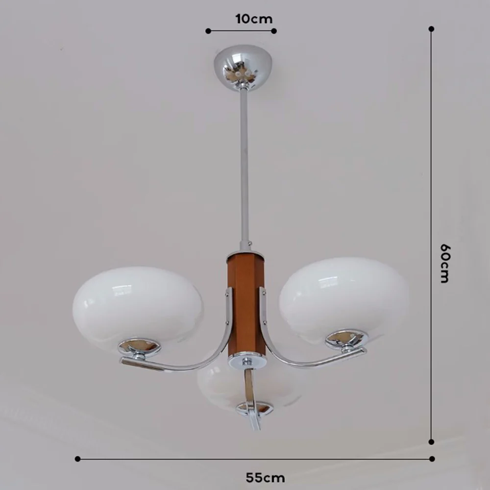 Medieval Bauhaus Solid Wood Chandelier - Image 2