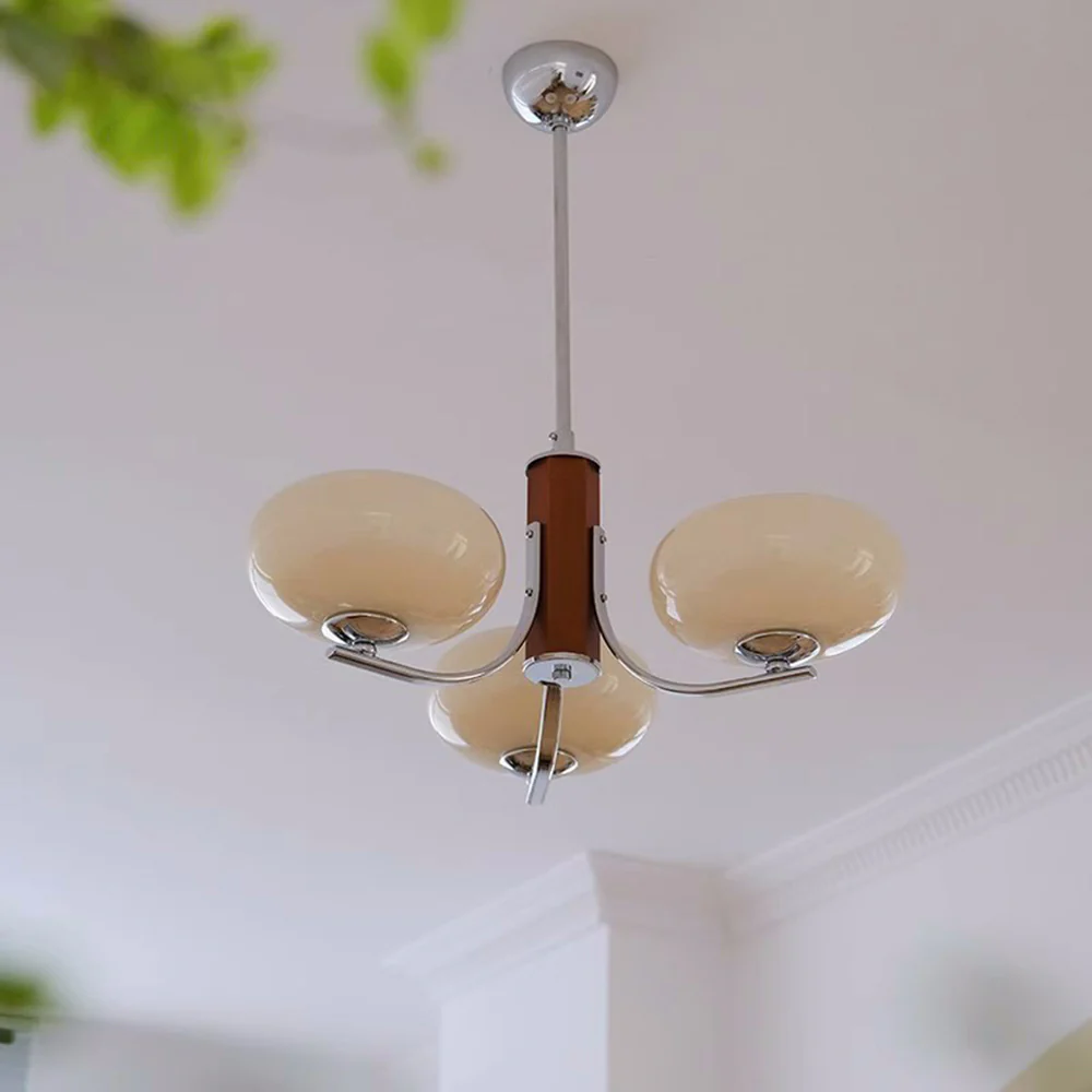 Medieval Bauhaus Solid Wood Chandelier - Image 4
