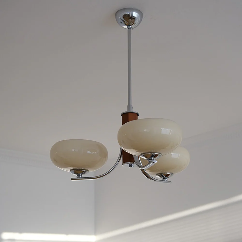 Medieval Bauhaus Solid Wood Chandelier - Image 5