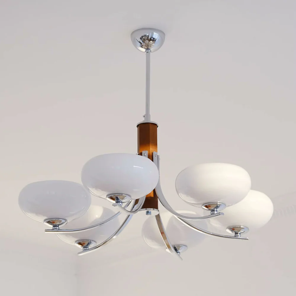 Medieval Bauhaus Solid Wood Chandelier - Image 8
