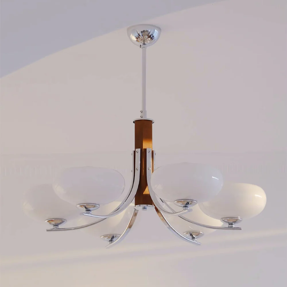 Medieval Bauhaus Solid Wood Chandelier - Image 9