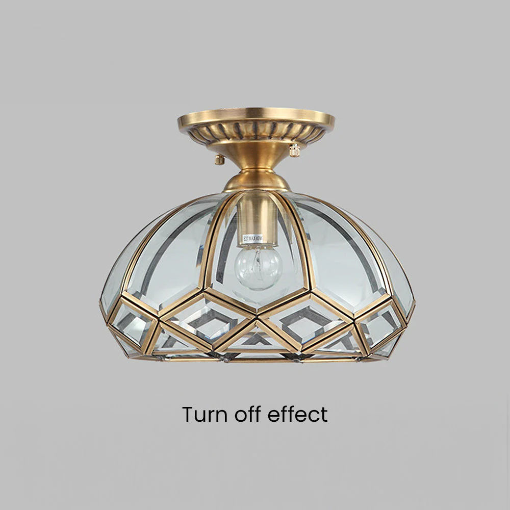 Medieval Copper Geometry Ceiling Hallway Light - Image 5