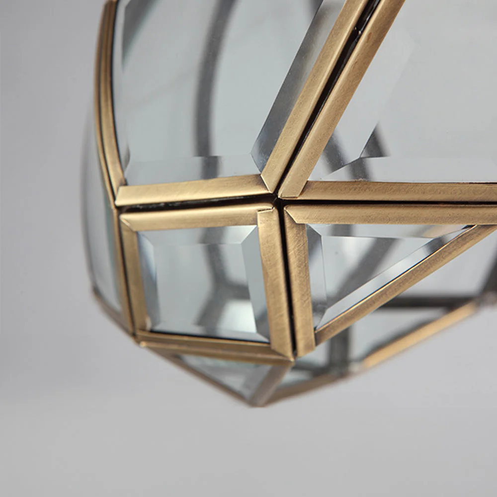 Medieval Copper Geometry Ceiling Hallway Light - Image 8