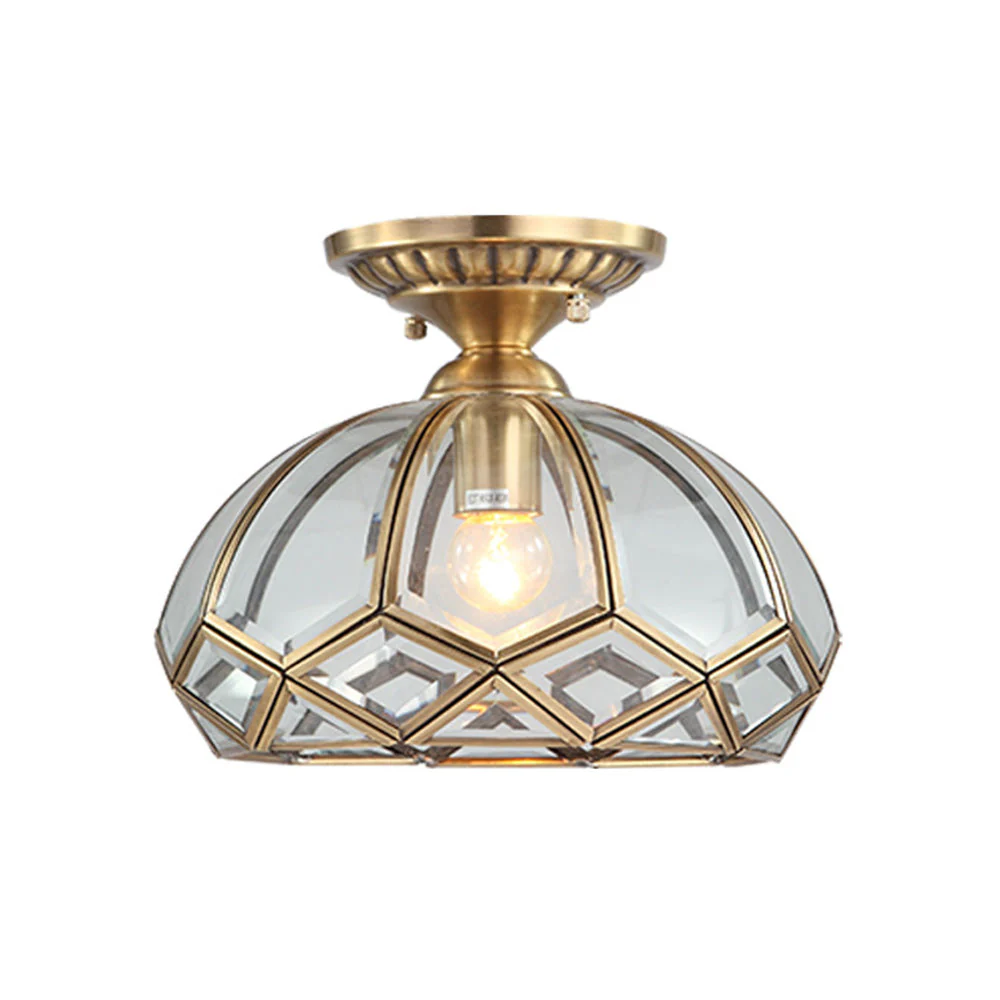 Medieval Copper Geometry Ceiling Hallway Light - Image 9