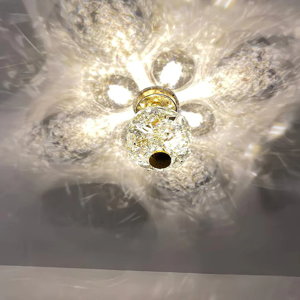 Medieval LED Crystal Ball Shape Ceiling Light - Image 10