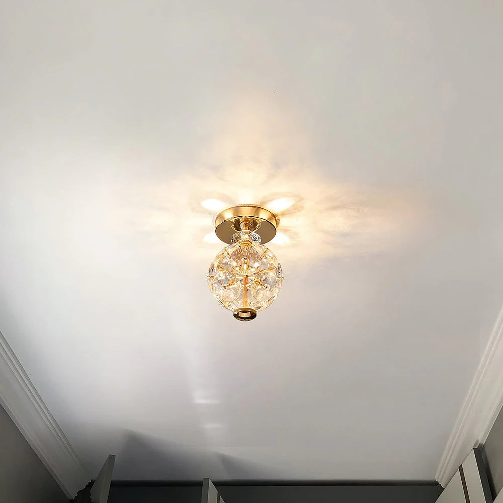 Medieval LED Crystal Ball Shape Ceiling Light - Image 13