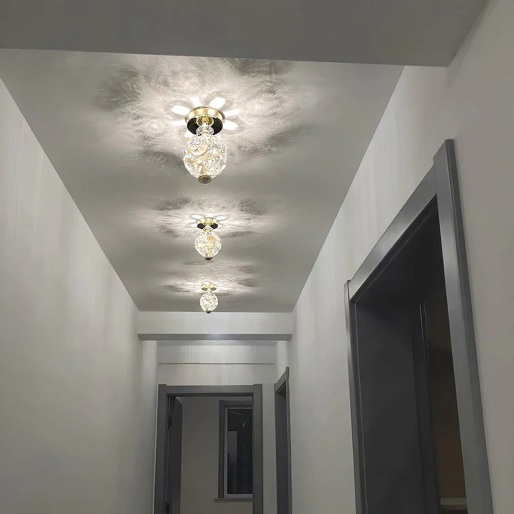 Medieval LED Crystal Ball Shape Ceiling Light - Image 14