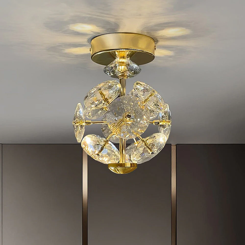 Medieval LED Crystal Ball Shape Ceiling Light - Image 15