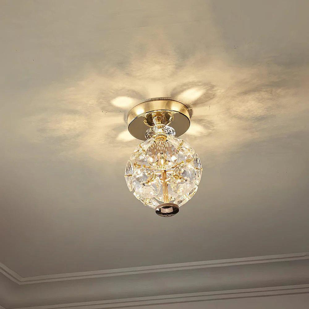 Medieval LED Crystal Ball Shape Ceiling Light - Image 5