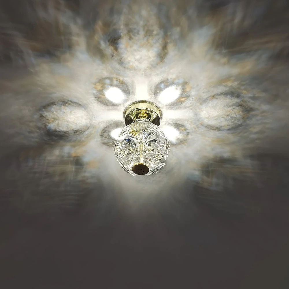 Medieval LED Crystal Ball Shape Ceiling Light - Image 6