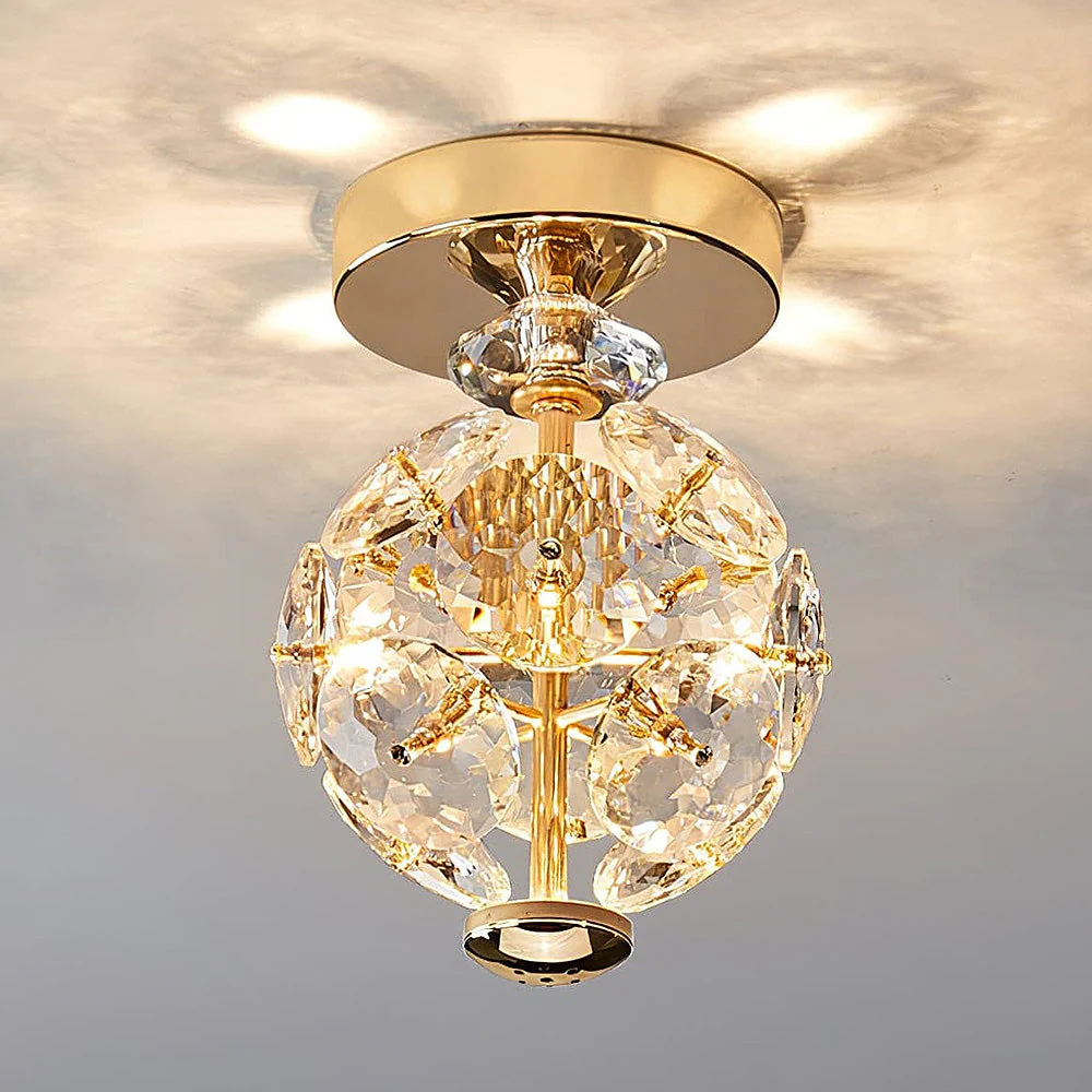 Medieval LED Crystal Ball Shape Ceiling Light - Image 8