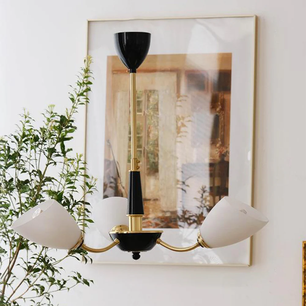 Medieval Modern Simple Black Bedroom Chandelier - Image 6