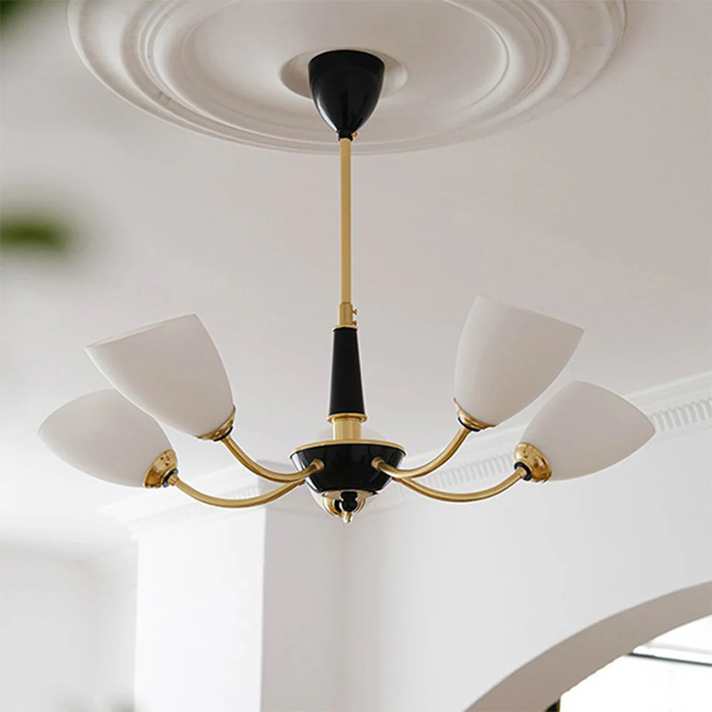 Medieval Modern Simple Black Bedroom Chandelier - Image 8