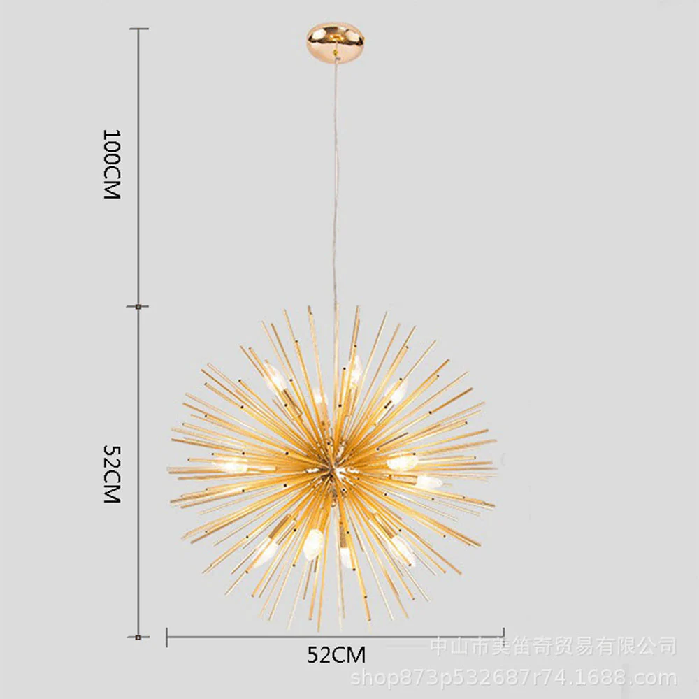 Medieval Multiple Heads Dandelion Metal Chandeliers - Image 10