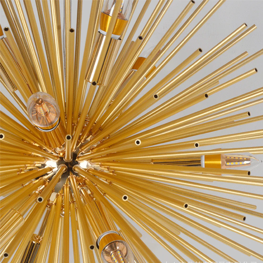 Medieval Multiple Heads Dandelion Metal Chandeliers - Image 11