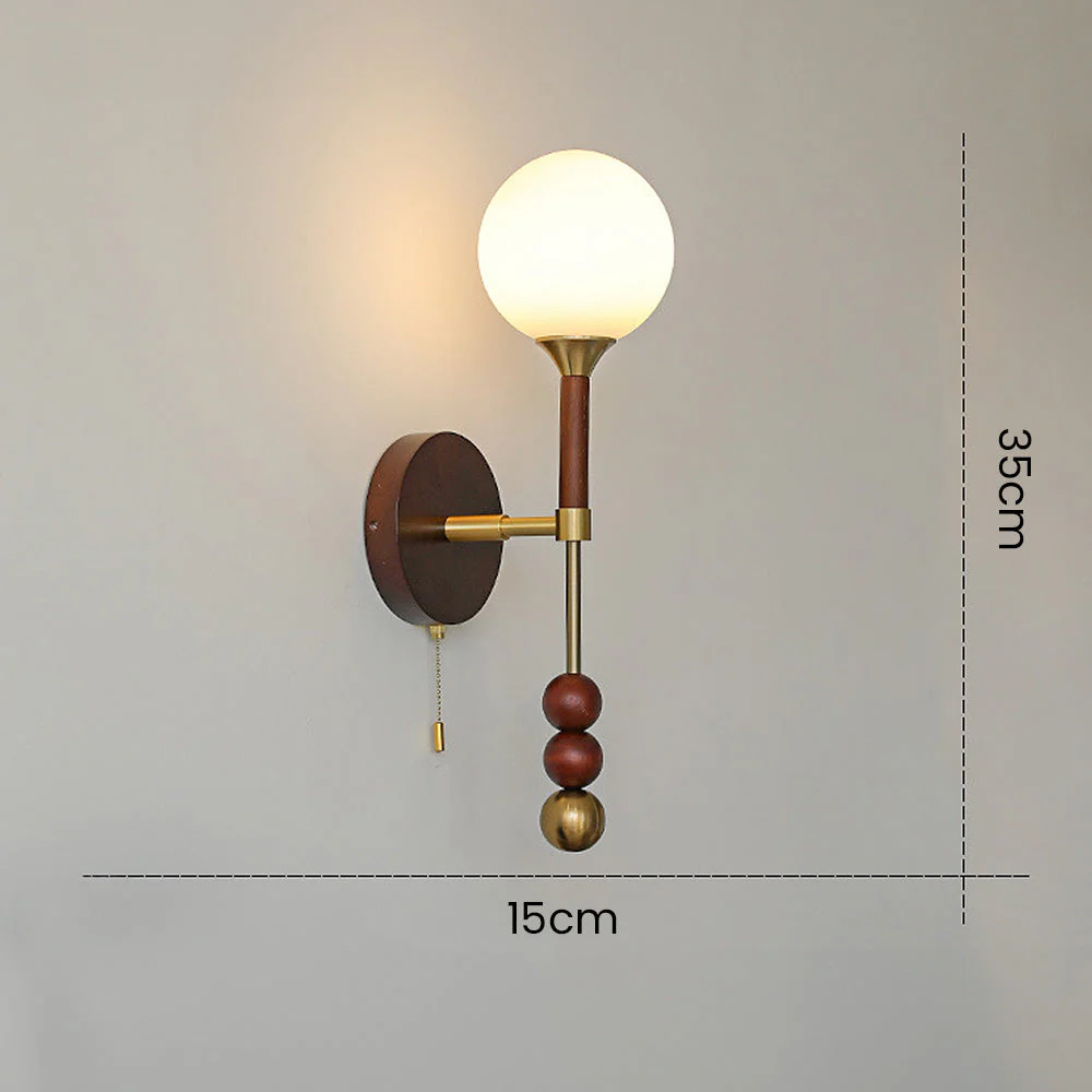 Medieval Wooden Long Wall Light - Image 11