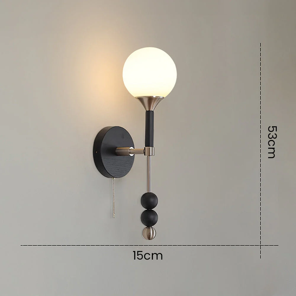 Medieval Wooden Long Wall Light - Image 13