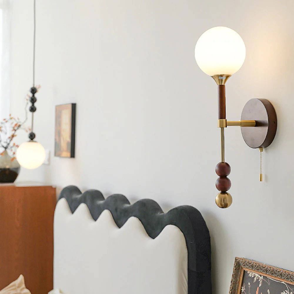 Medieval Wooden Long Wall Light - Image 2