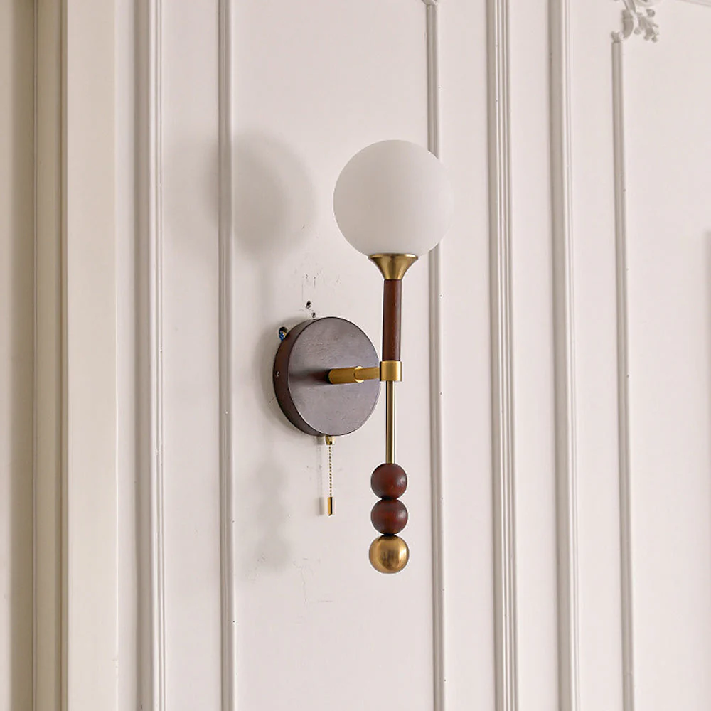 Medieval Wooden Long Wall Light - Image 3