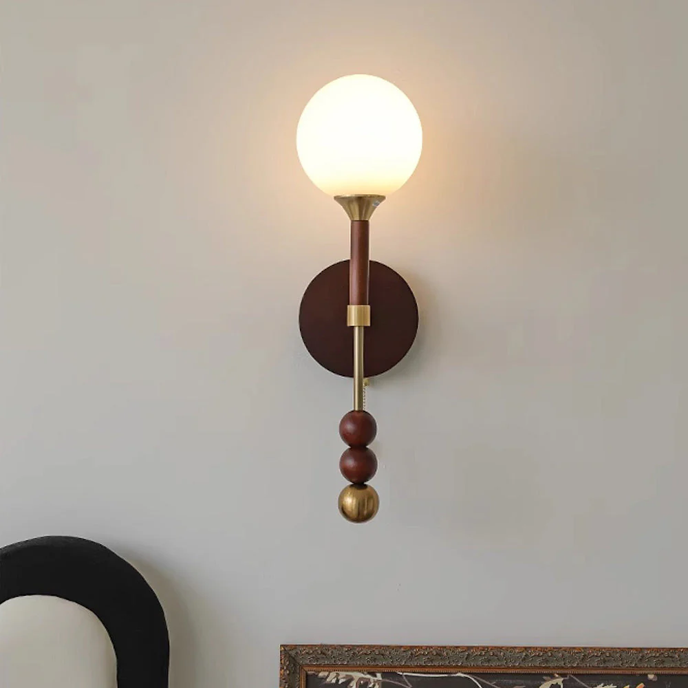 Medieval Wooden Long Wall Light - Image 5