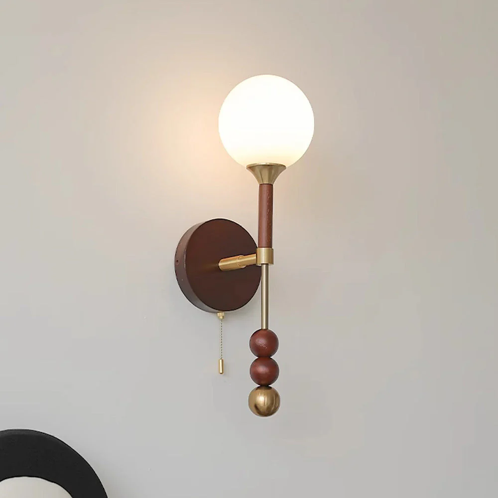 Medieval Wooden Long Wall Light - Image 7