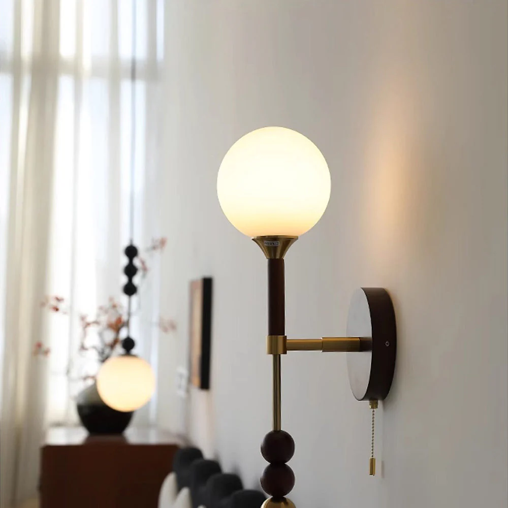 Medieval Wooden Long Wall Light - Image 9
