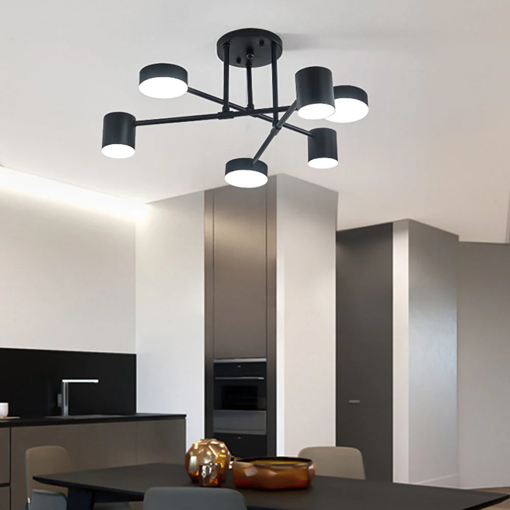 Metal Painted Finishes LED Ceiling Light Circle Design Flush Mount Lights - Image 14