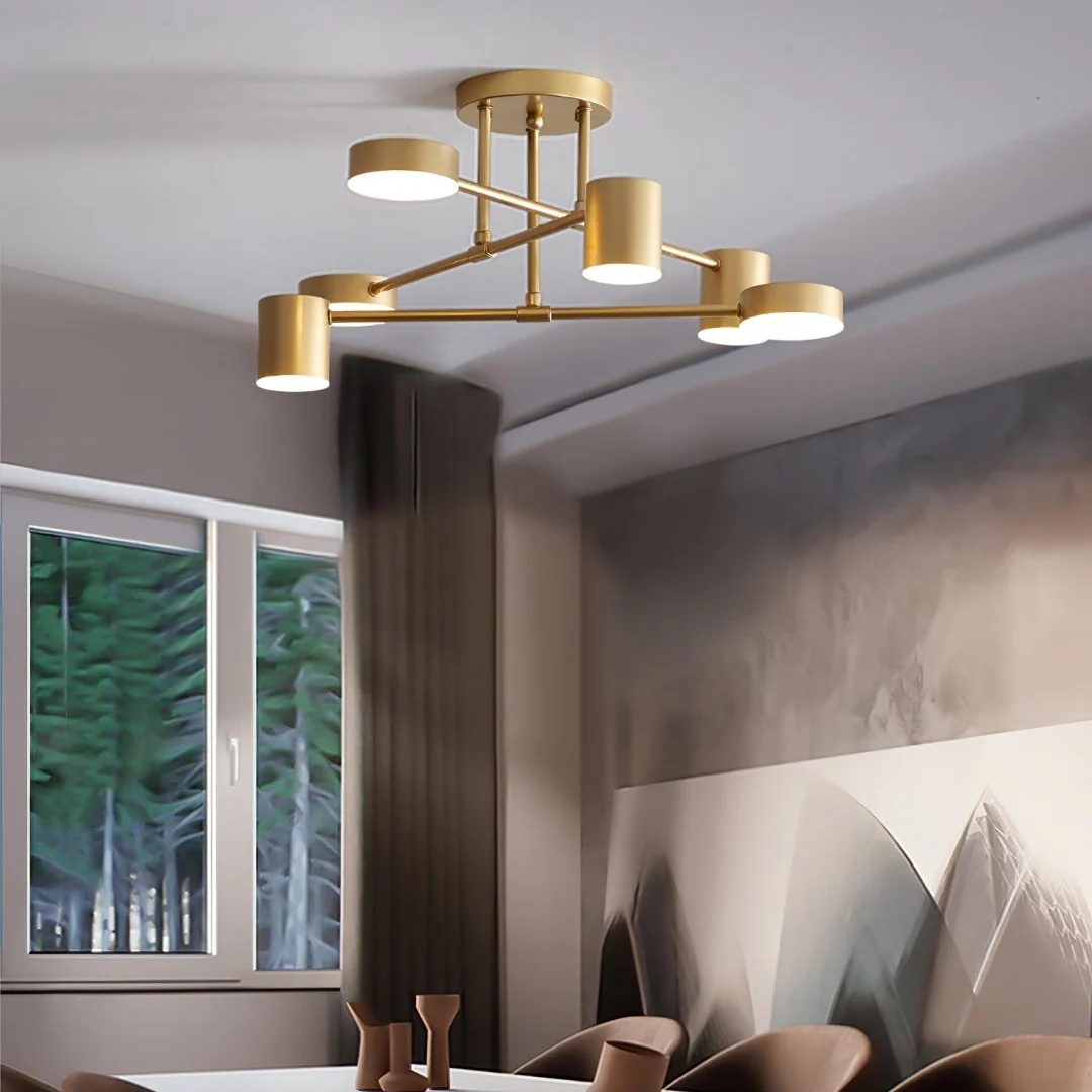 Metal Painted Finishes LED Ceiling Light Circle Design Flush Mount Lights - Image 7