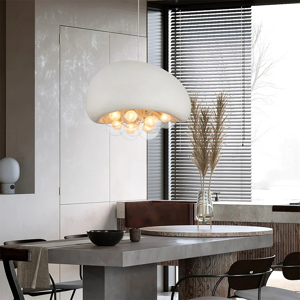 Micro-Cement Nordic Cream Style Pendant Light - Image 4