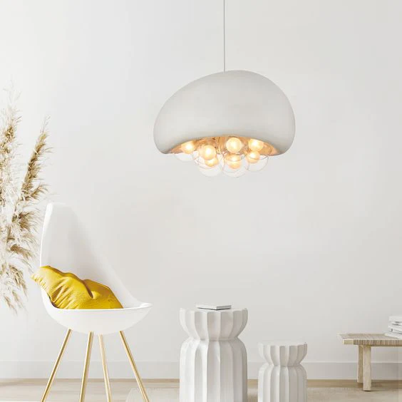 Micro-Cement Nordic Cream Style Pendant Light - Image 5