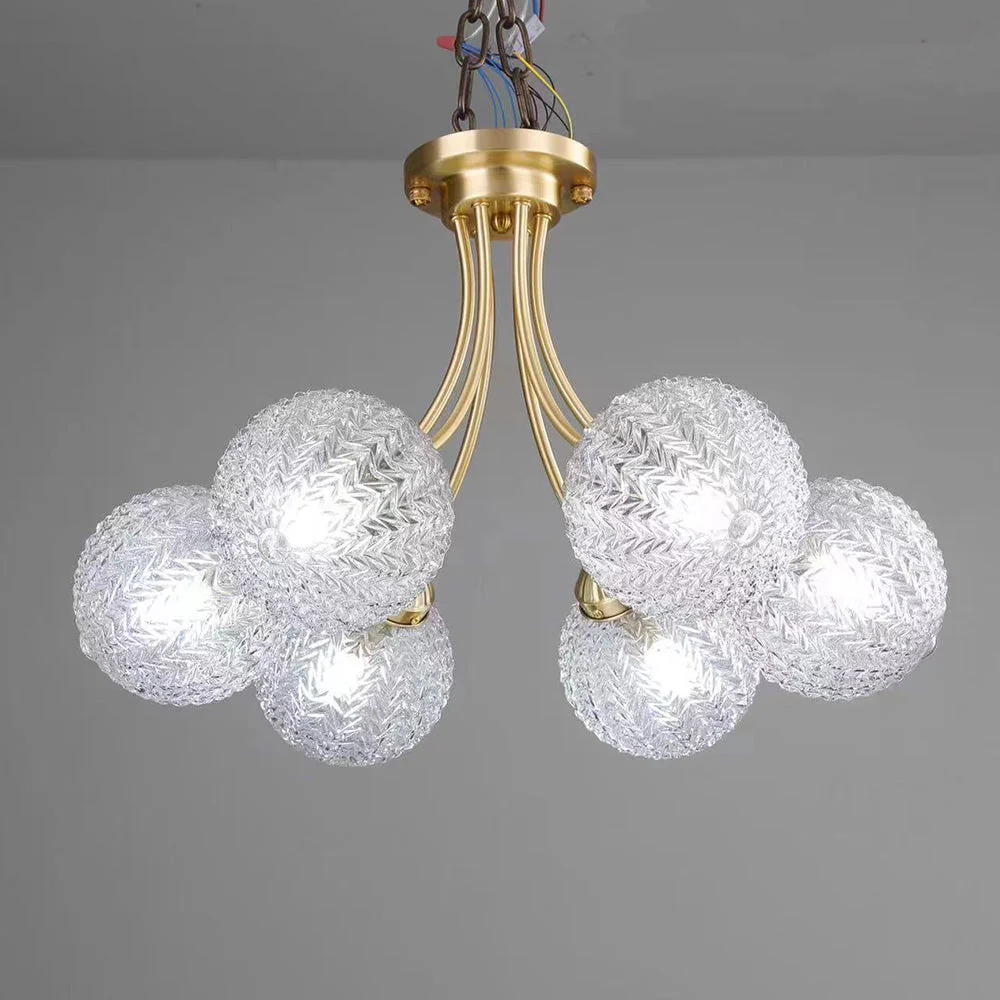 Mid Century Circle Metal Chandelier For Living Room - Image 12