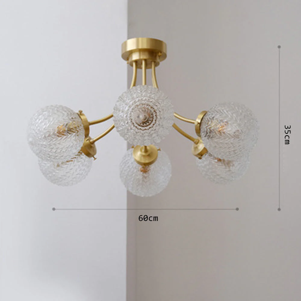 Mid Century Circle Metal Chandelier For Living Room - Image 13