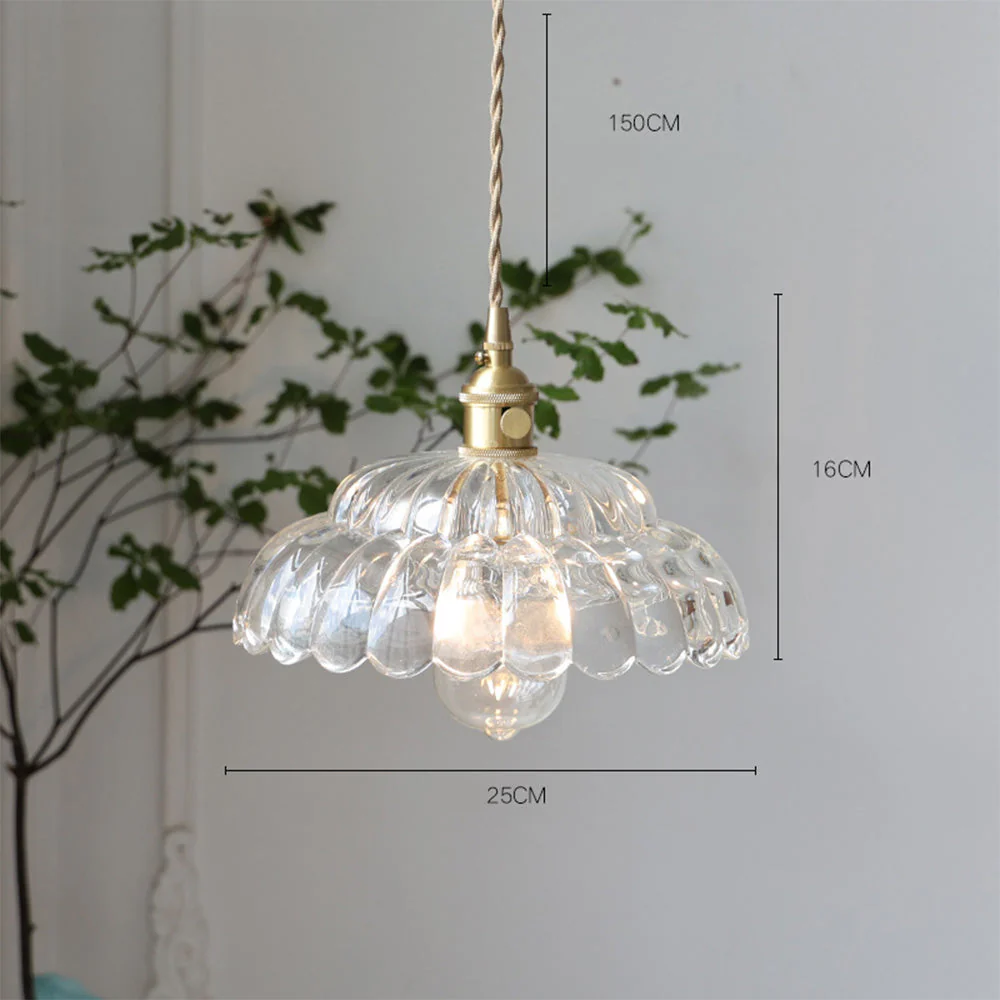 Mid-Century Clear Glass Elegance Pendant Light - Image 10