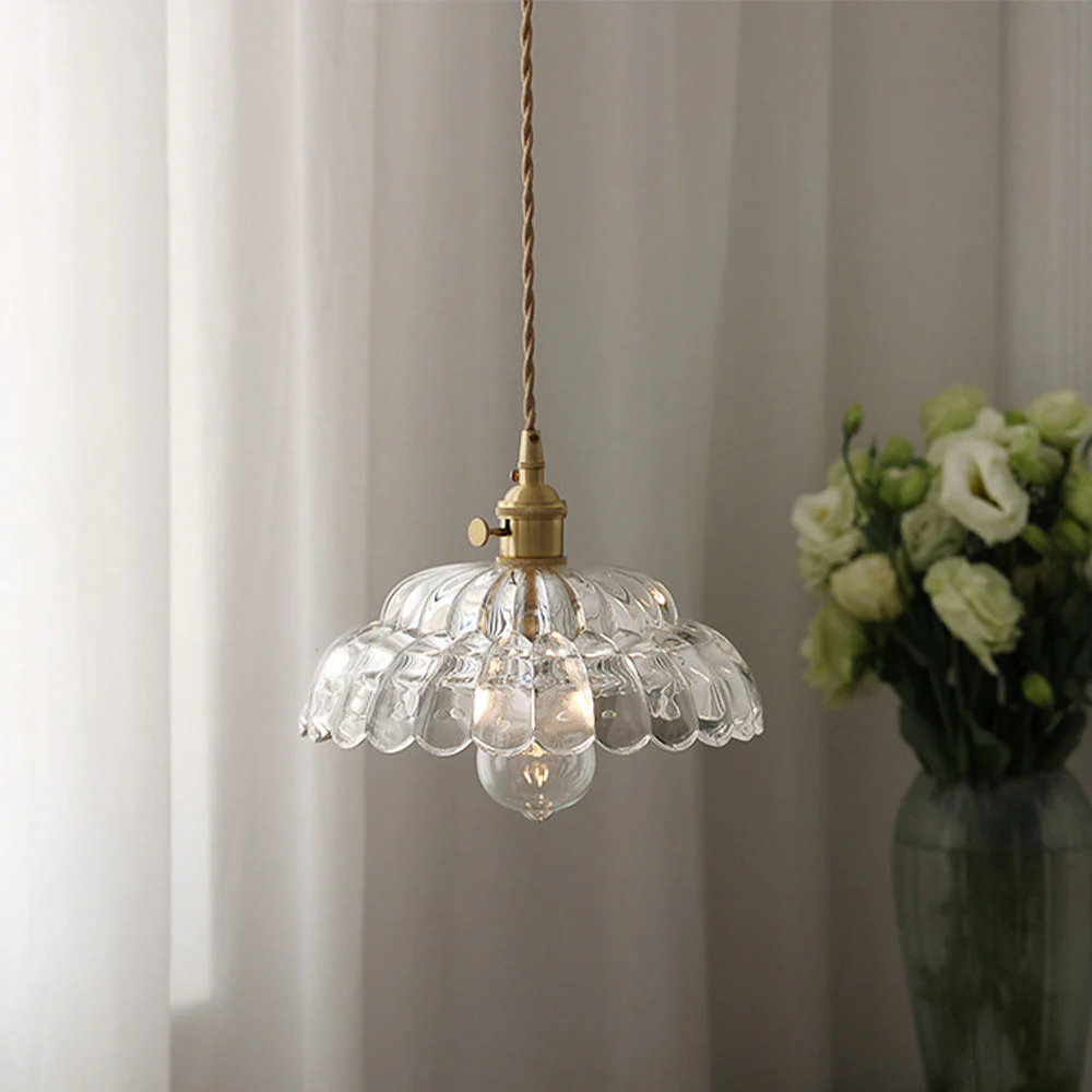 Mid-Century Clear Glass Elegance Pendant Light - Image 4