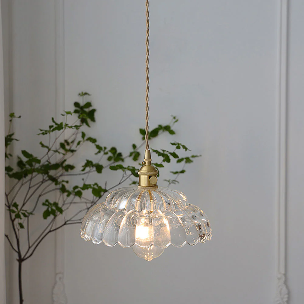 Mid-Century Clear Glass Elegance Pendant Light - Image 7