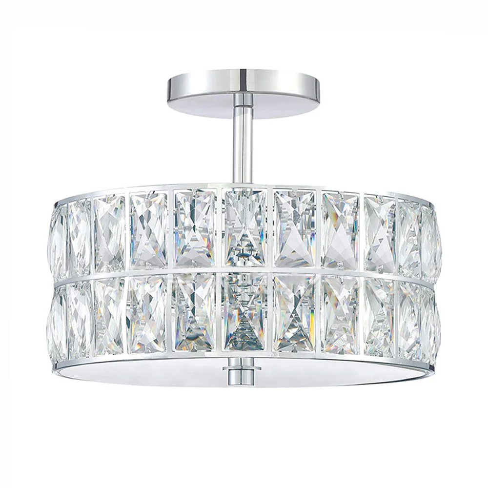 Mid-Century Crystal Glass Ceiling Lamp - Image 3
