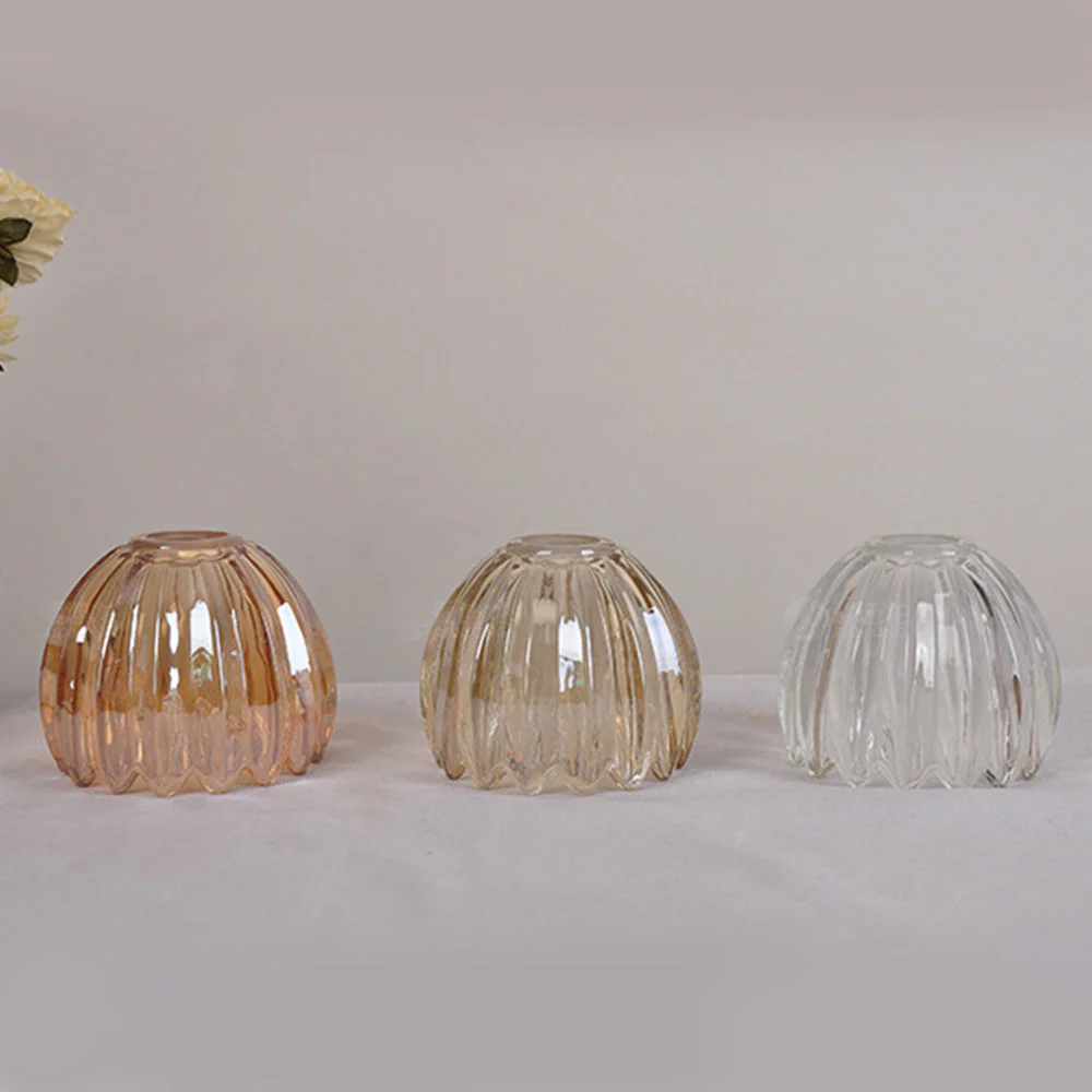 Mid-Century Flower Shade Clear Pendant Light - Image 18