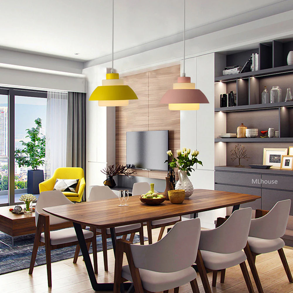Minimalist Aluminum Pendant Light for Dining Room - Image 7