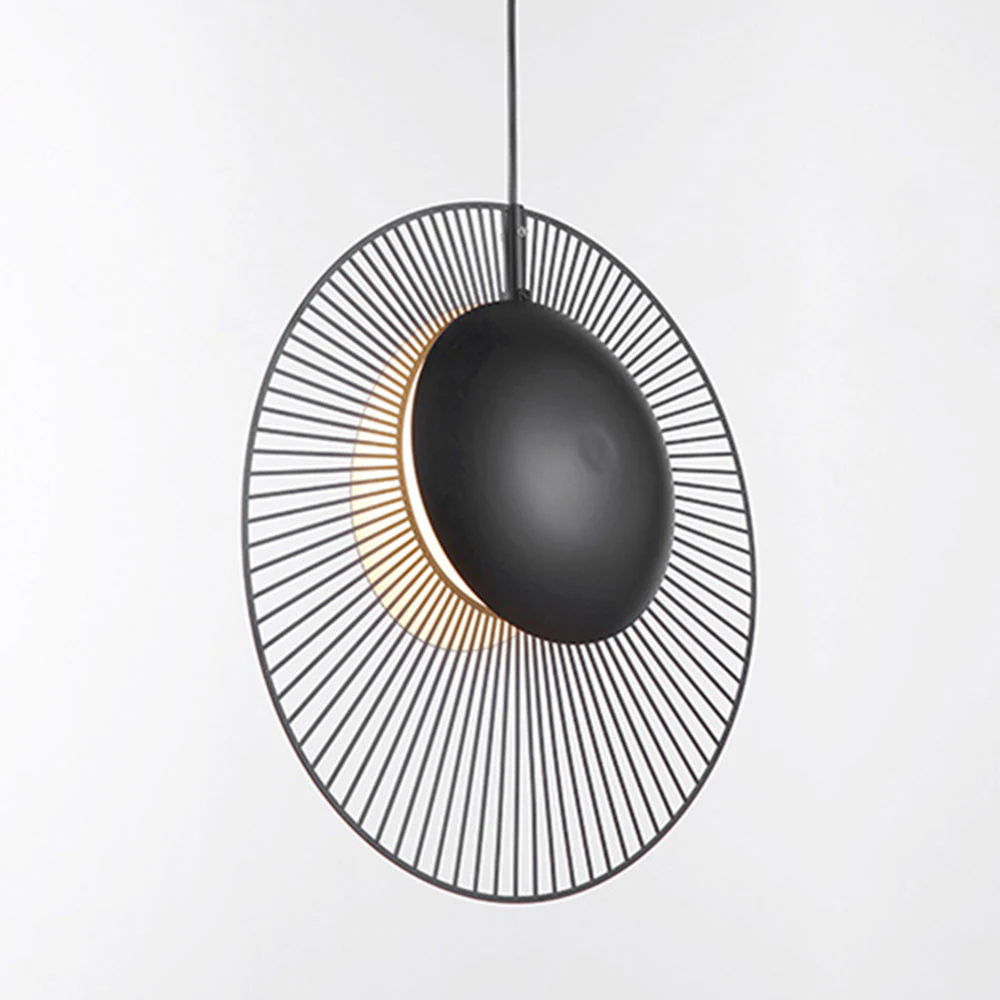 Minimalist Black Metal Pendant Light for Dining Room - Image 6