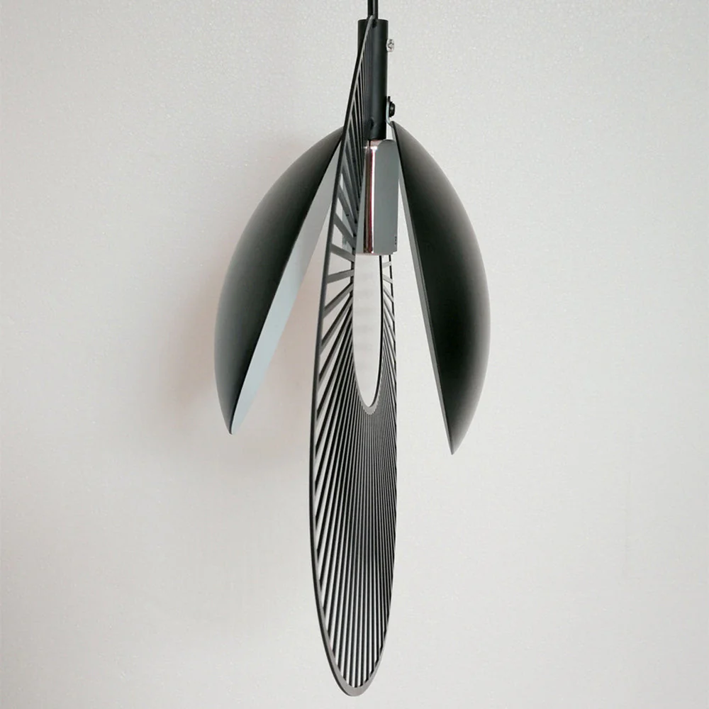 Minimalist Black Metal Pendant Light for Dining Room - Image 9