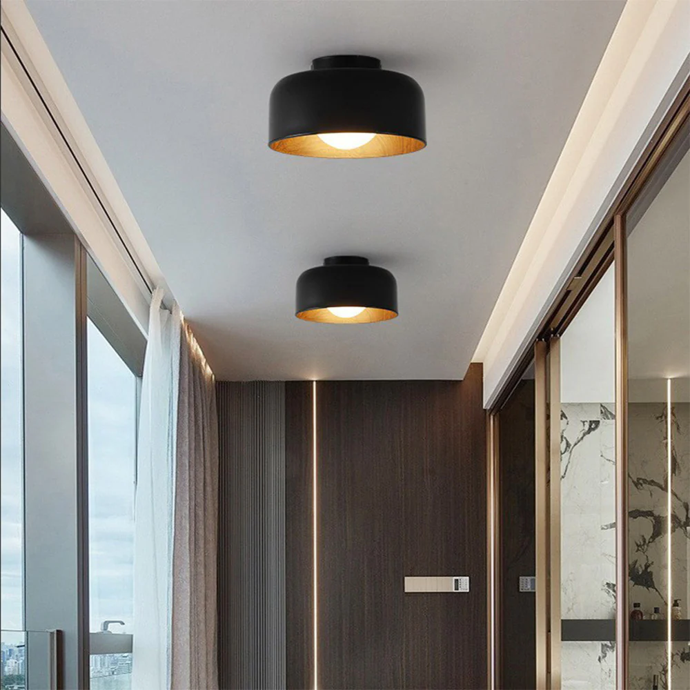 Minimalist Bowl Shaped Metal Ceiling Light - Image 7